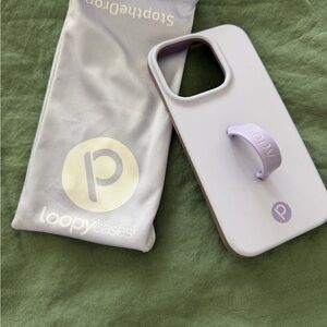 Loopy Case Pastel Lavender Phone Case with Built-in Loop Grip